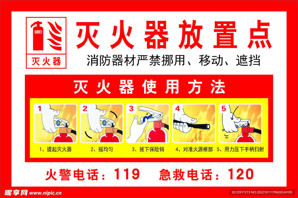 灭火器放置点