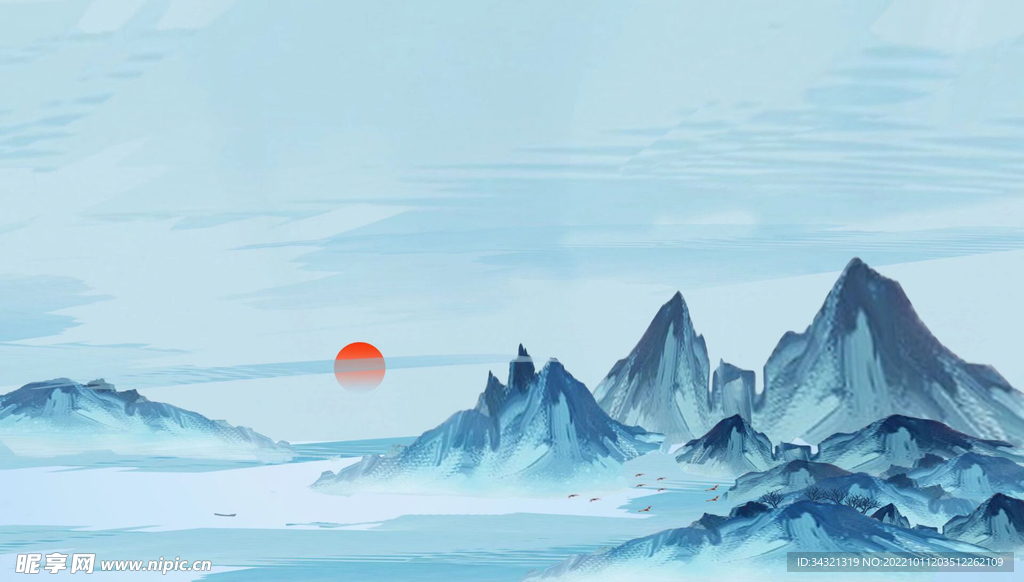 动漫山水图