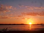海滨夕阳风光