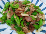 辣椒炒肉高清摄影