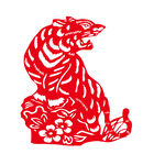 虎剪纸