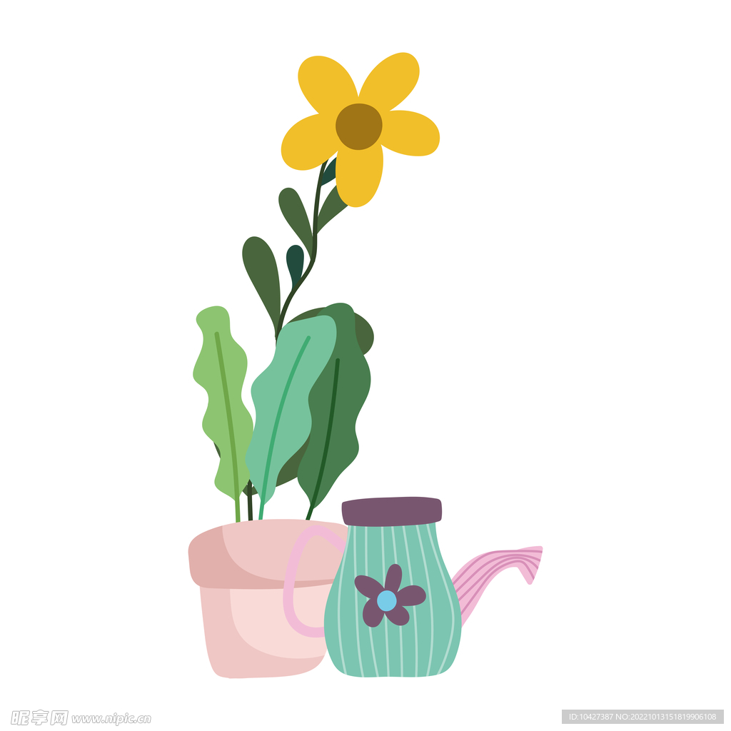 卡通花