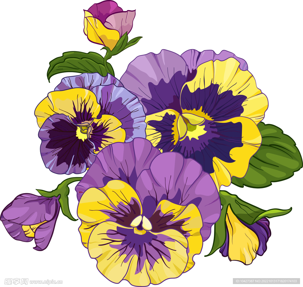 卡通花