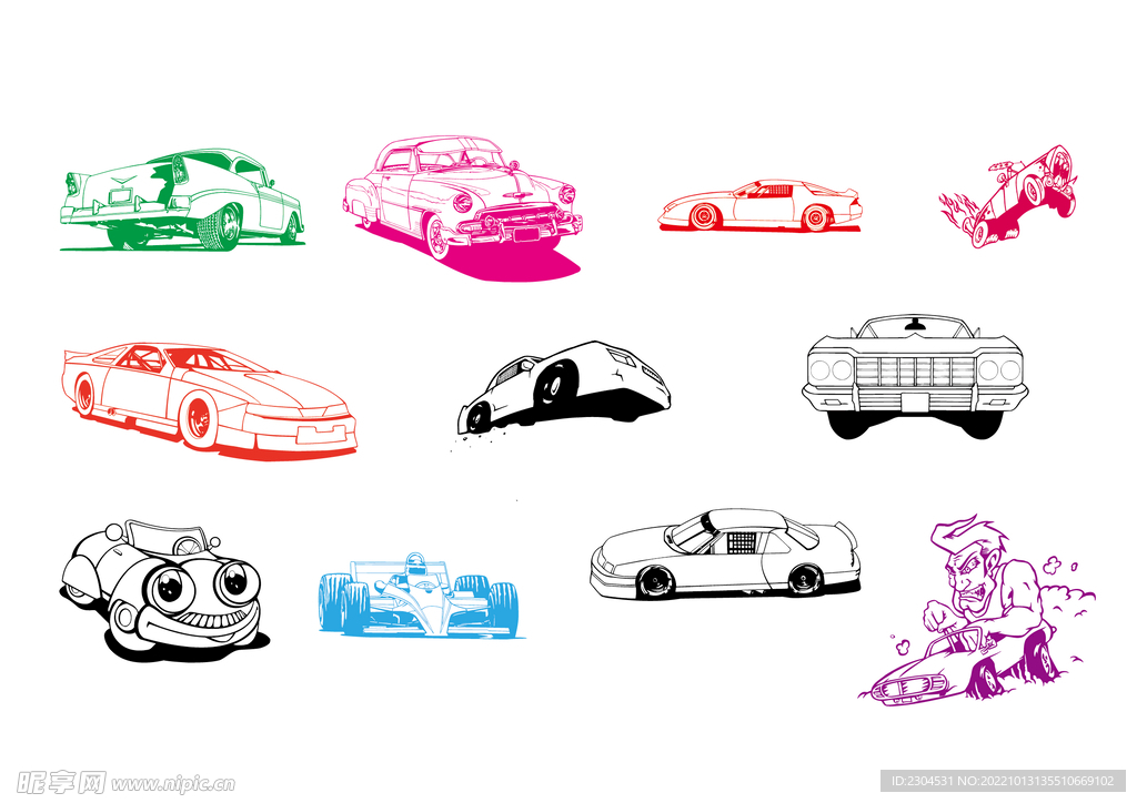 卡通汽车
