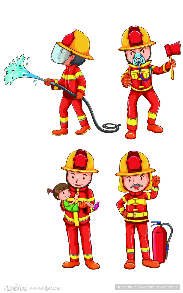消防工人图片