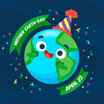 世界地球日卡通庆祝素材