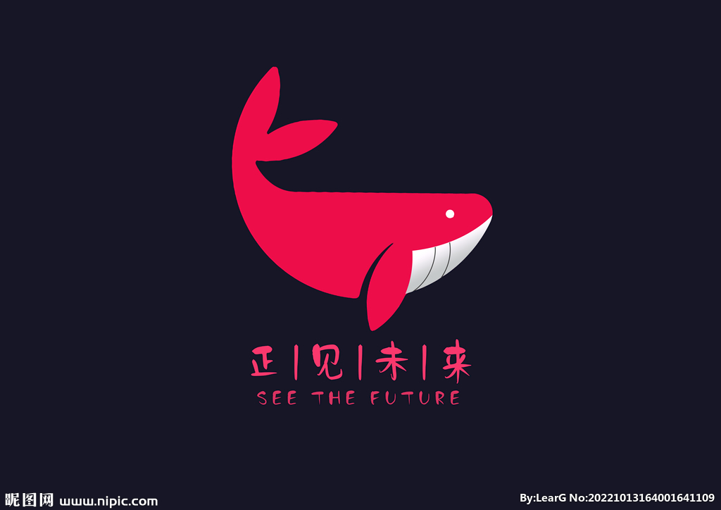 正见未来 鲸鱼logo