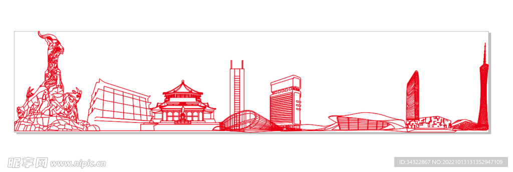 广州标志物设计图__传统文化_文化艺术_设计图库_昵图网