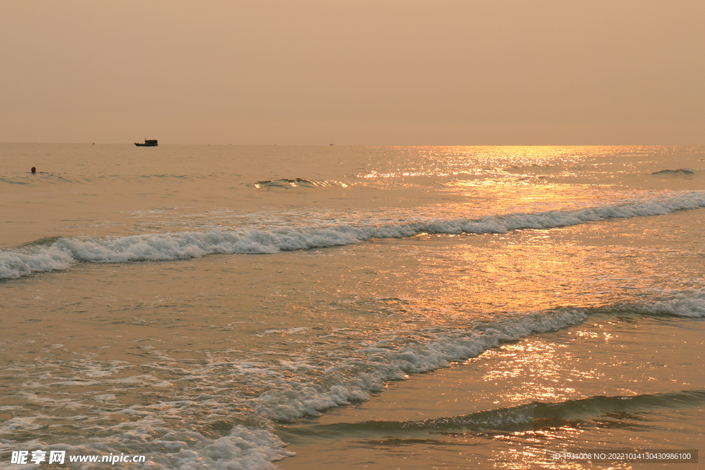 海边夕阳