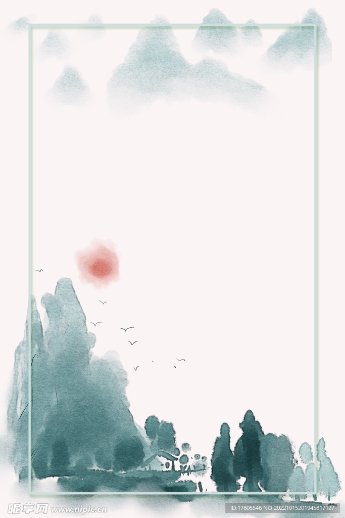 水墨画图片  山水风景 中国风