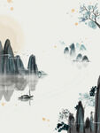 水墨画图片  山水风景 中国风