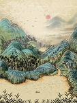 水墨画图片  山水风景 中国风
