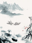 水墨画图片  山水风景 中国风
