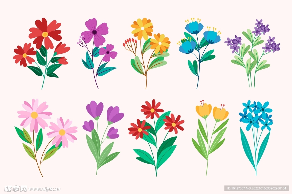 卡通花