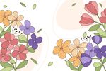 卡通花