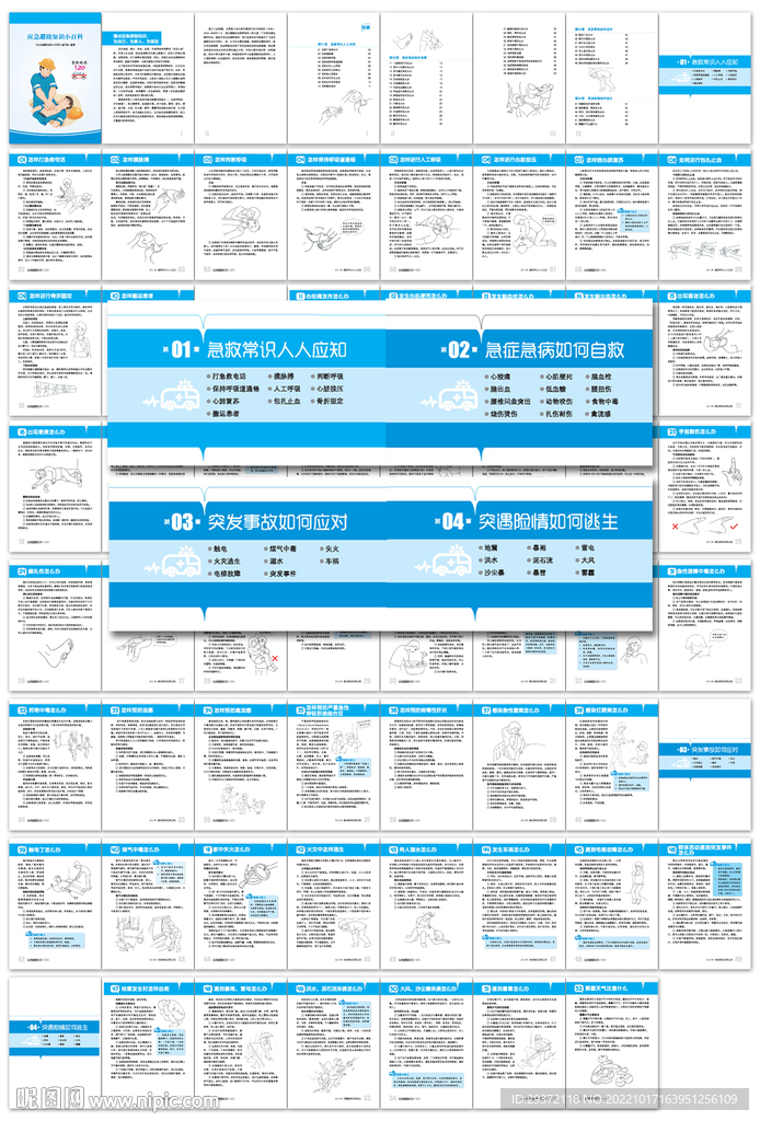 应急避险知识小百科手册画册