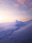雪山日出