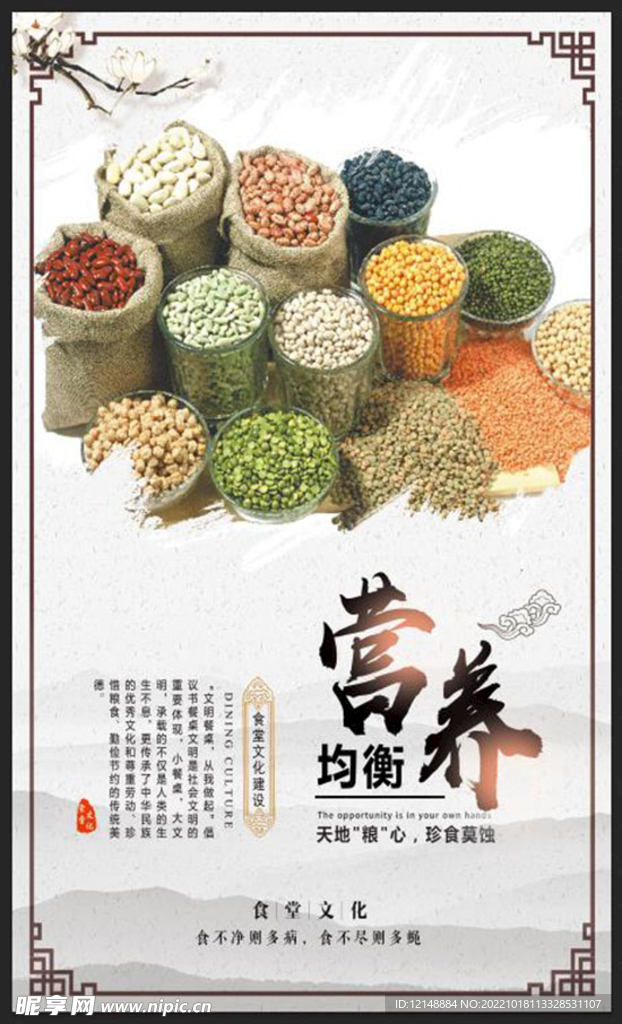 营养均衡展板