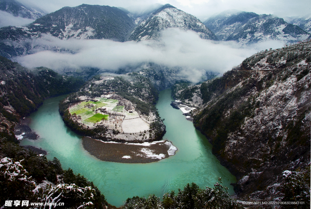 怒江第一湾冬景