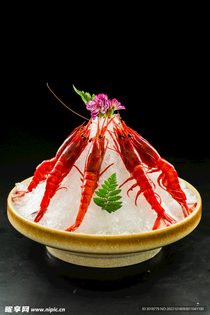 红虾刺身