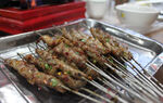 美味烤肉串摄影素材