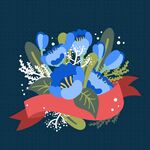 卡通花