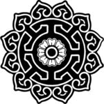 矢量图中式图腾