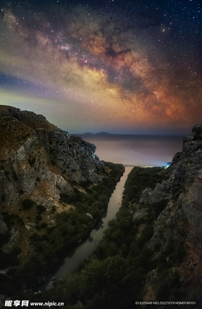 海边夜晚星空