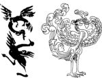 岩画  动物