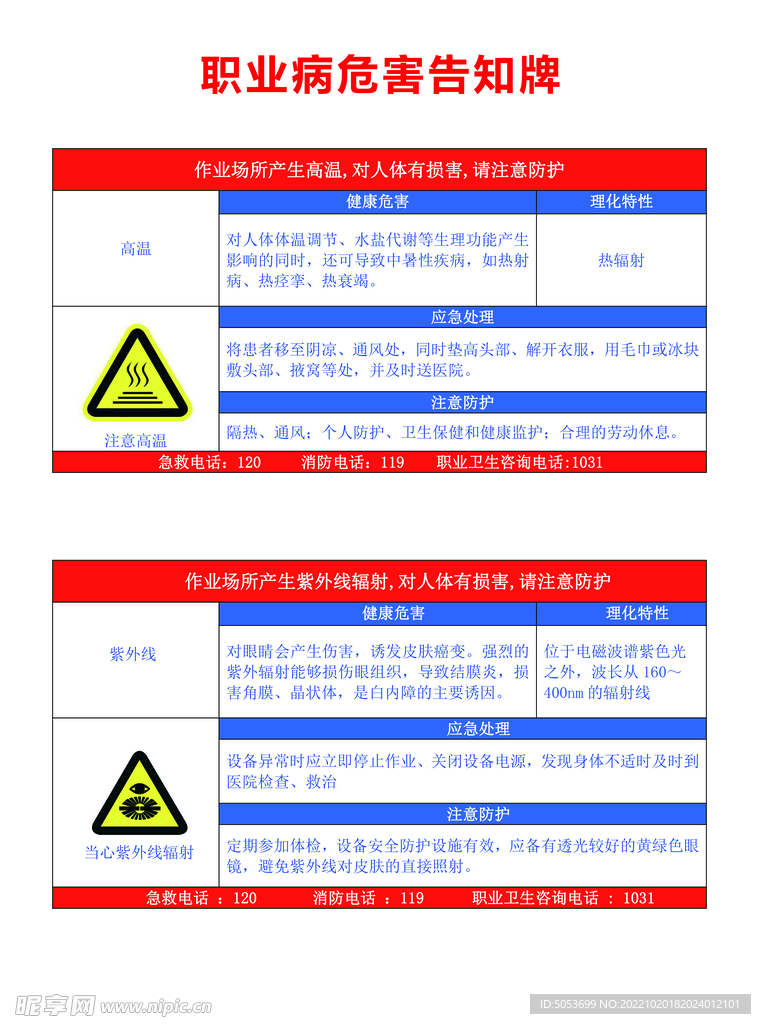 职业病危害告知