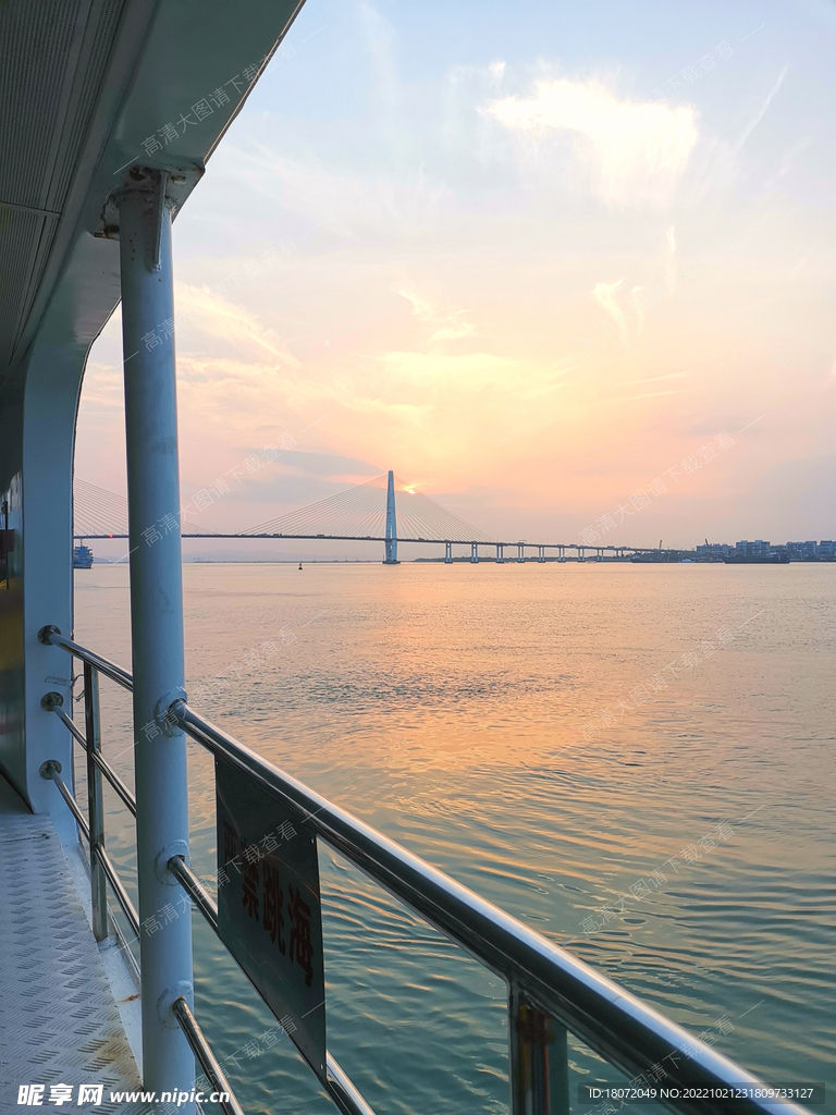 汕头礐石大桥 海景 日落