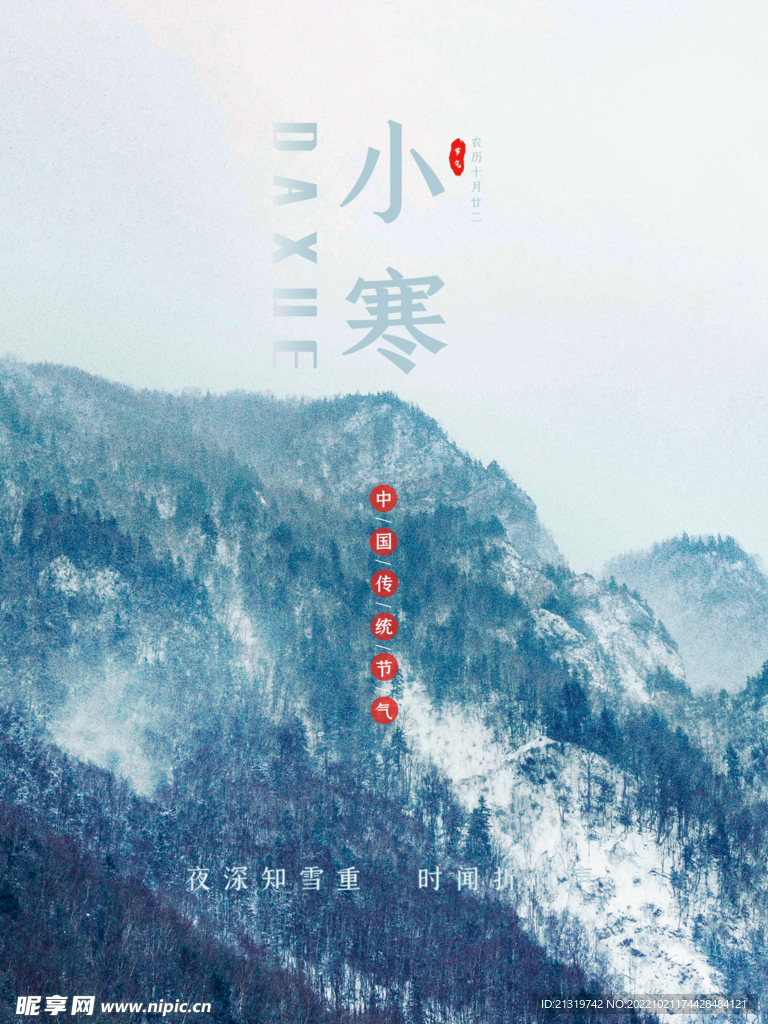 小寒大气海报