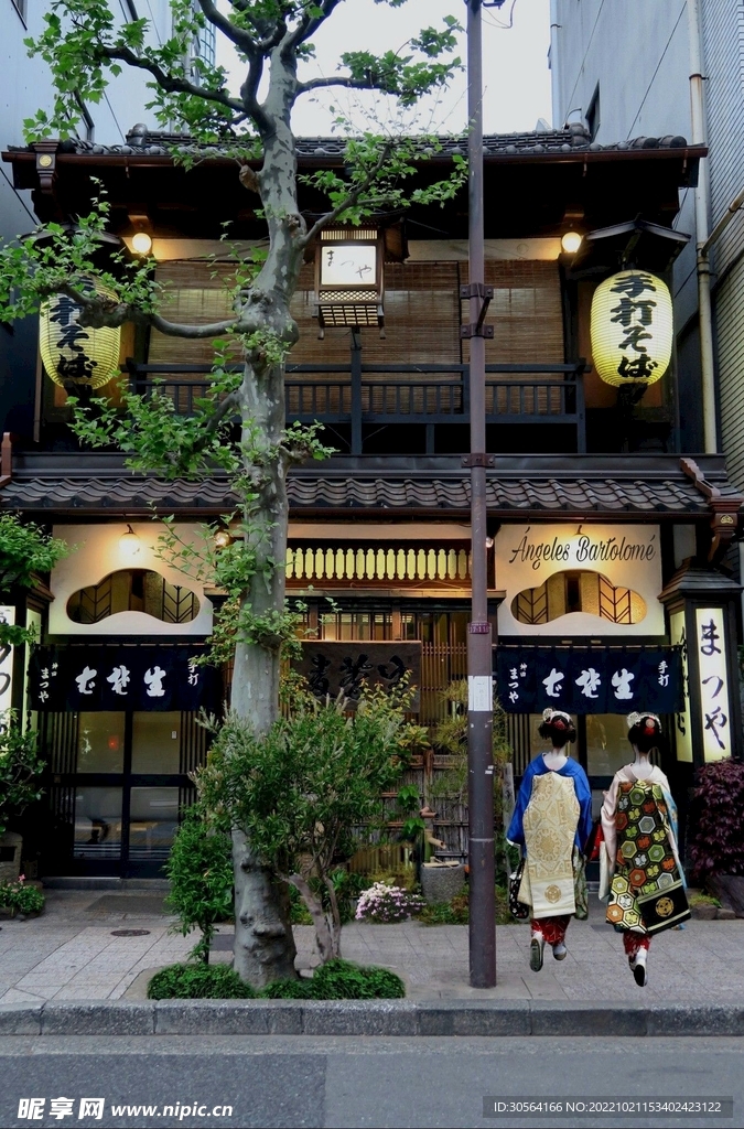复古街道店铺