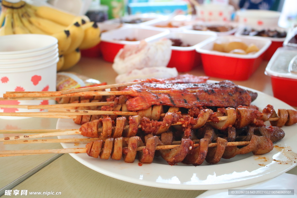 烧烤美食撸串