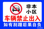 警示牌