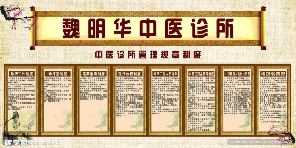 中医制度展板
