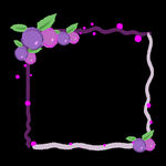 紫色葡萄画框
