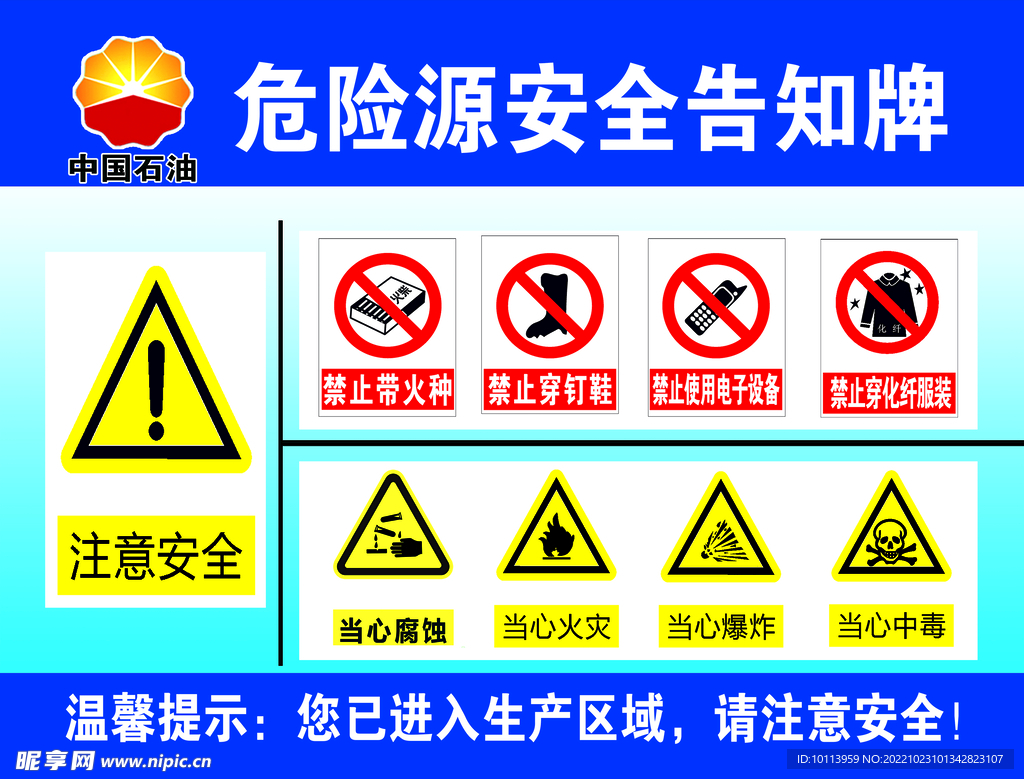 危险源安全告知牌