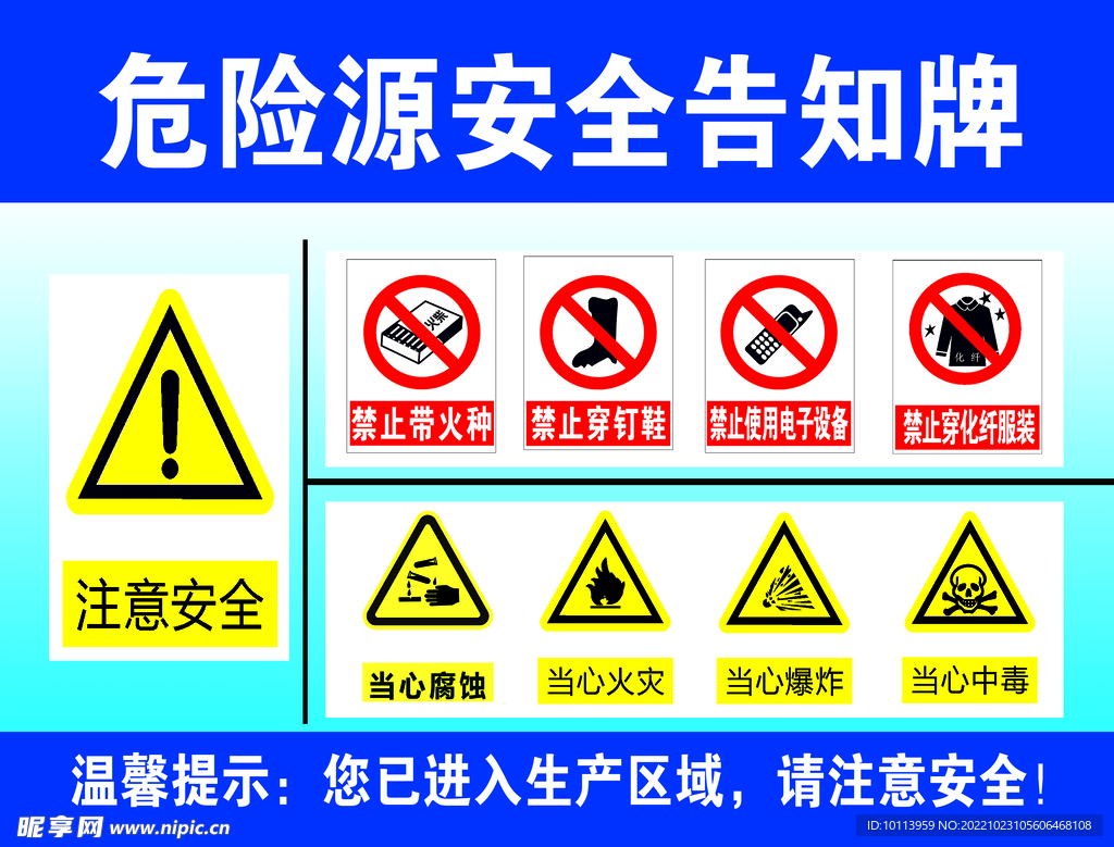 危险源安全告知牌