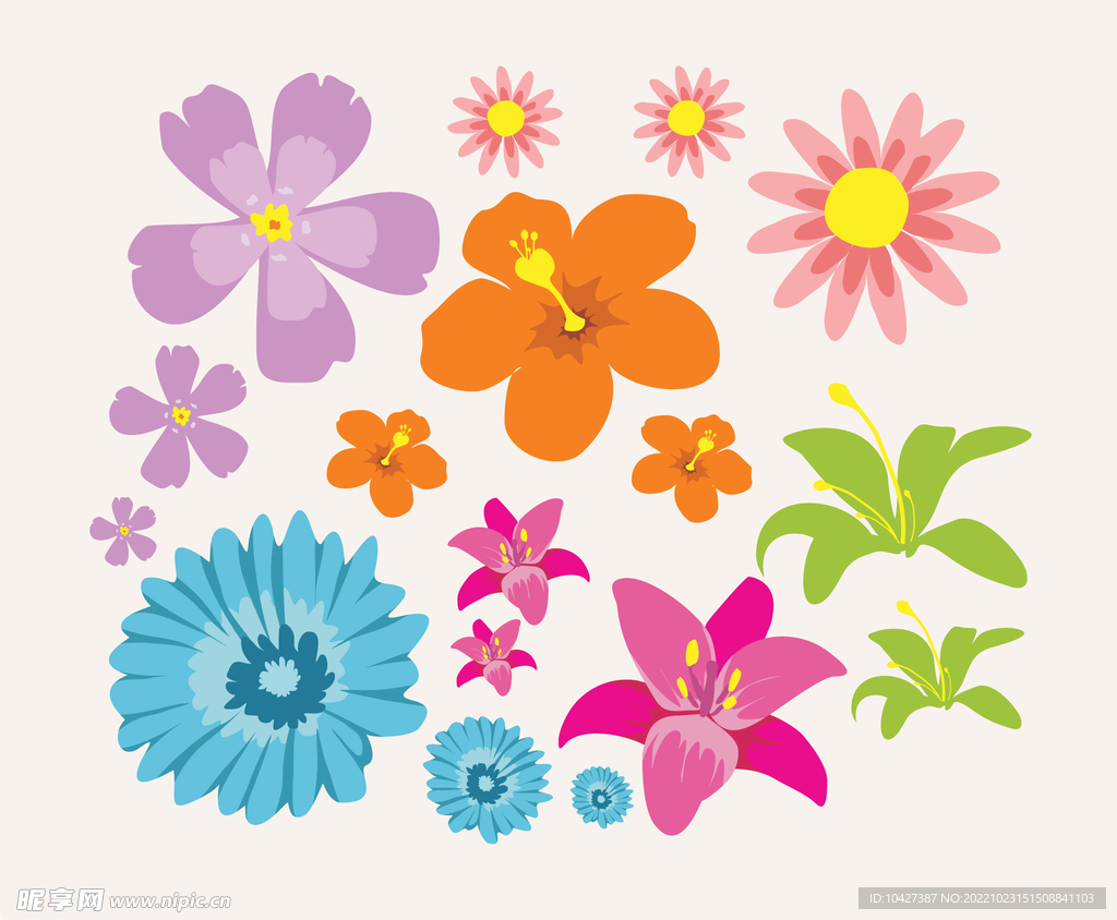 卡通花