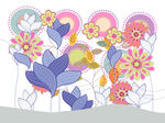 卡通花