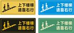 上下楼梯请靠右行