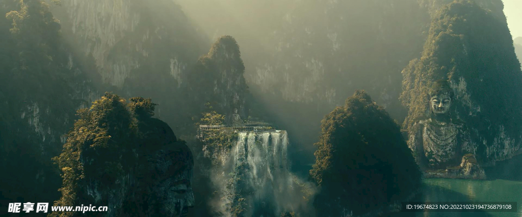 壁纸 山中建筑