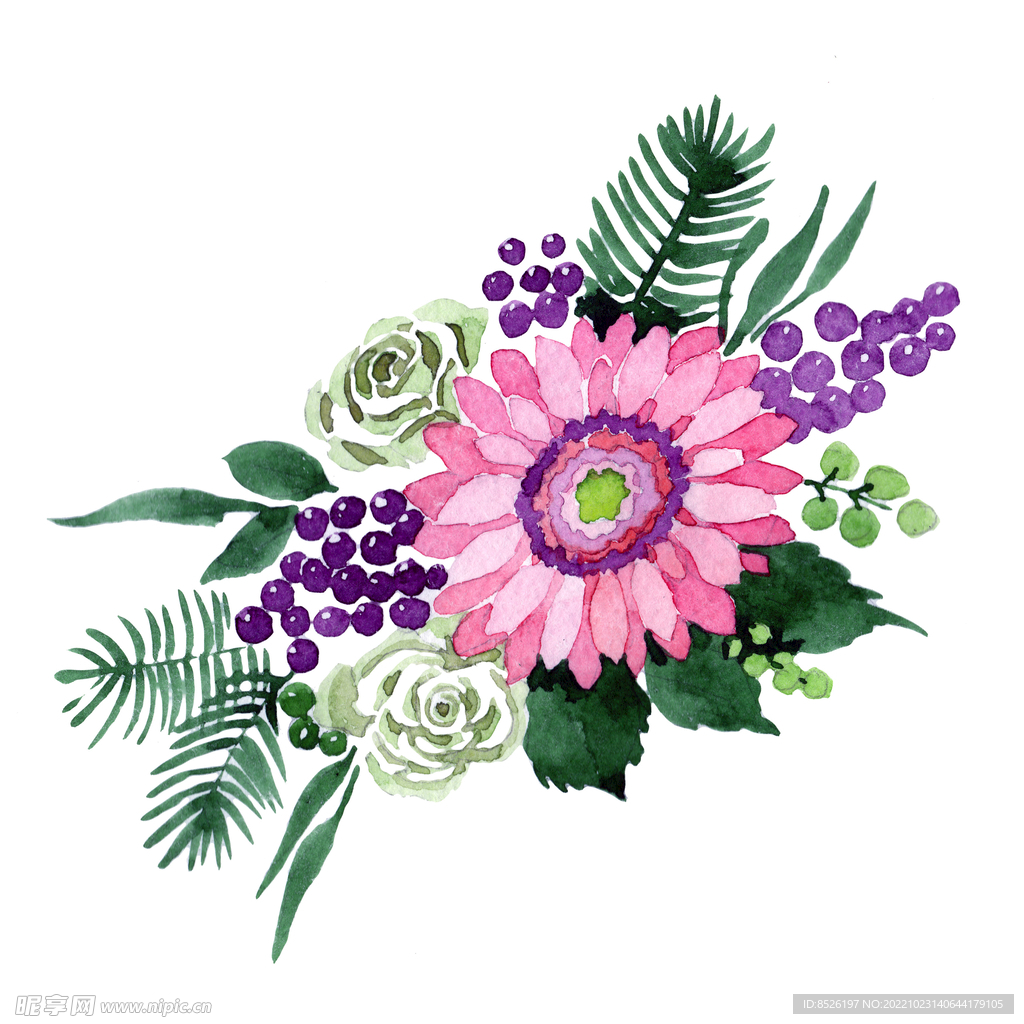 手绘花卉