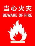 当心火灾 