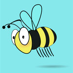 蜜蜂矢量素材插画