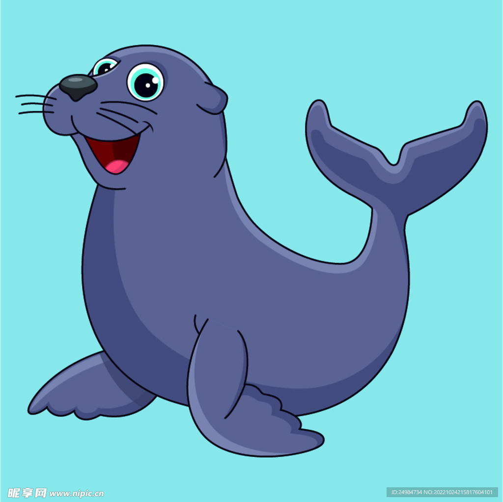 海狮矢量素材插画