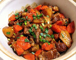 土豆红烧肉高清摄影