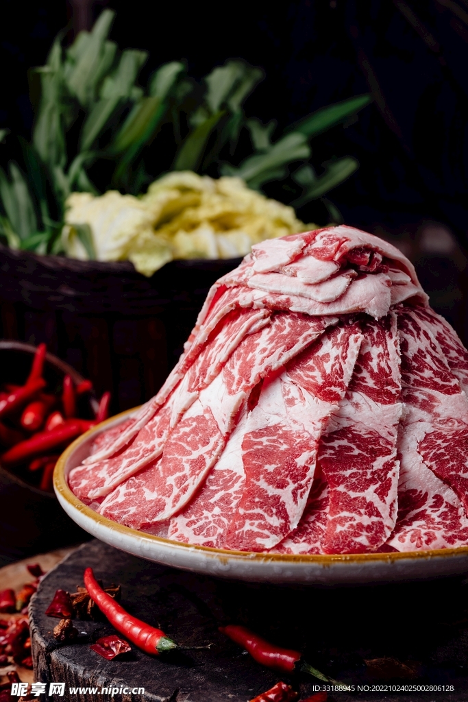 雪花牛肉