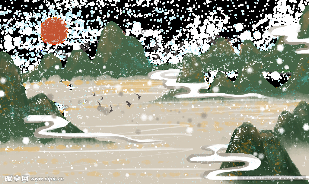 山水画 